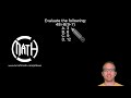 TEAS Math Order of Operations Example
