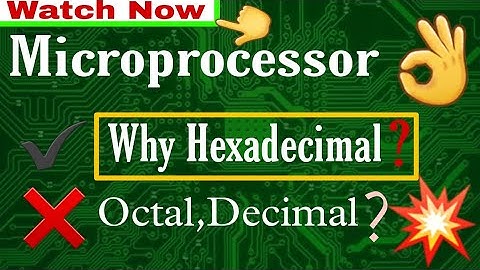 Microprocessor | Why Hexadecimal Number System Used In Microprocessor #microprocessor #electronics