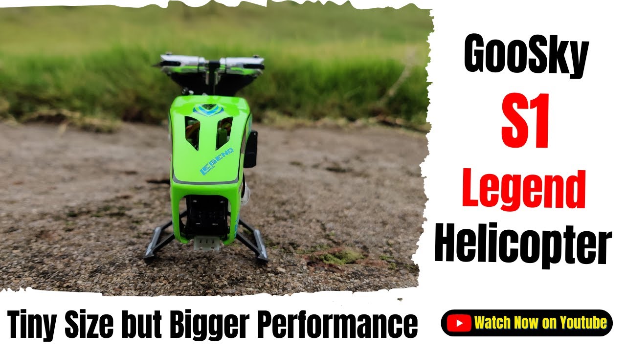 GooSky S1 Legend 100 Size Mini 3D RC Helicopter Maiden Flight
