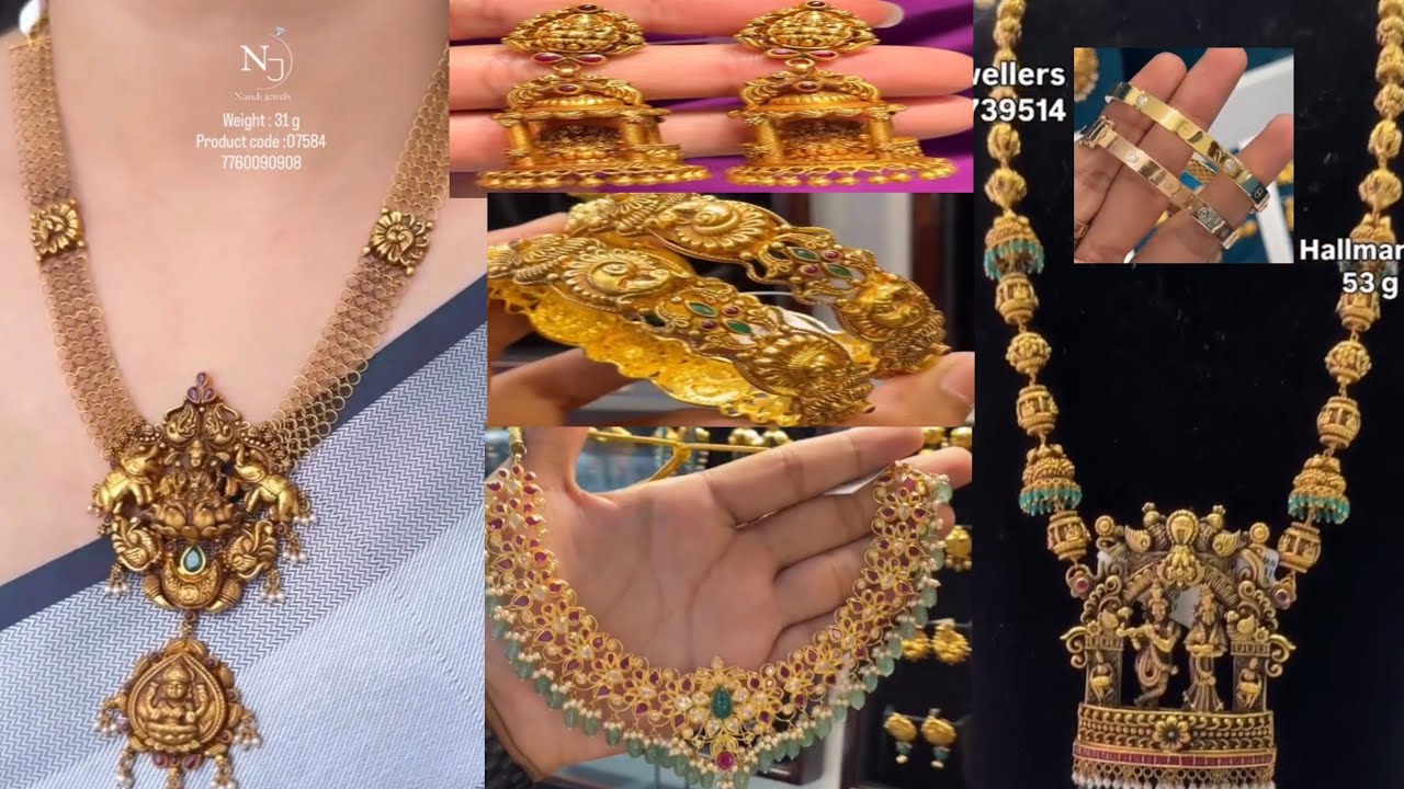👌 ಇಷ್ಟೆಲ್ಲಾ  ಜ್ಯುವೆಲರಿ ಇಷ್ಟು ಕಡಿಮೆ ಗ್ರಾಮ್ಸ್ ಅಲ್ಲಿ 😱 ಮಾಂಗಲ್ಯ ಚೈನ್, Peral ಹರಮ್, ಬಳೆ ಡಿಸೈನ್ 👆