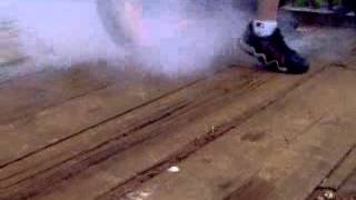 Simson S60 burnout with fire!