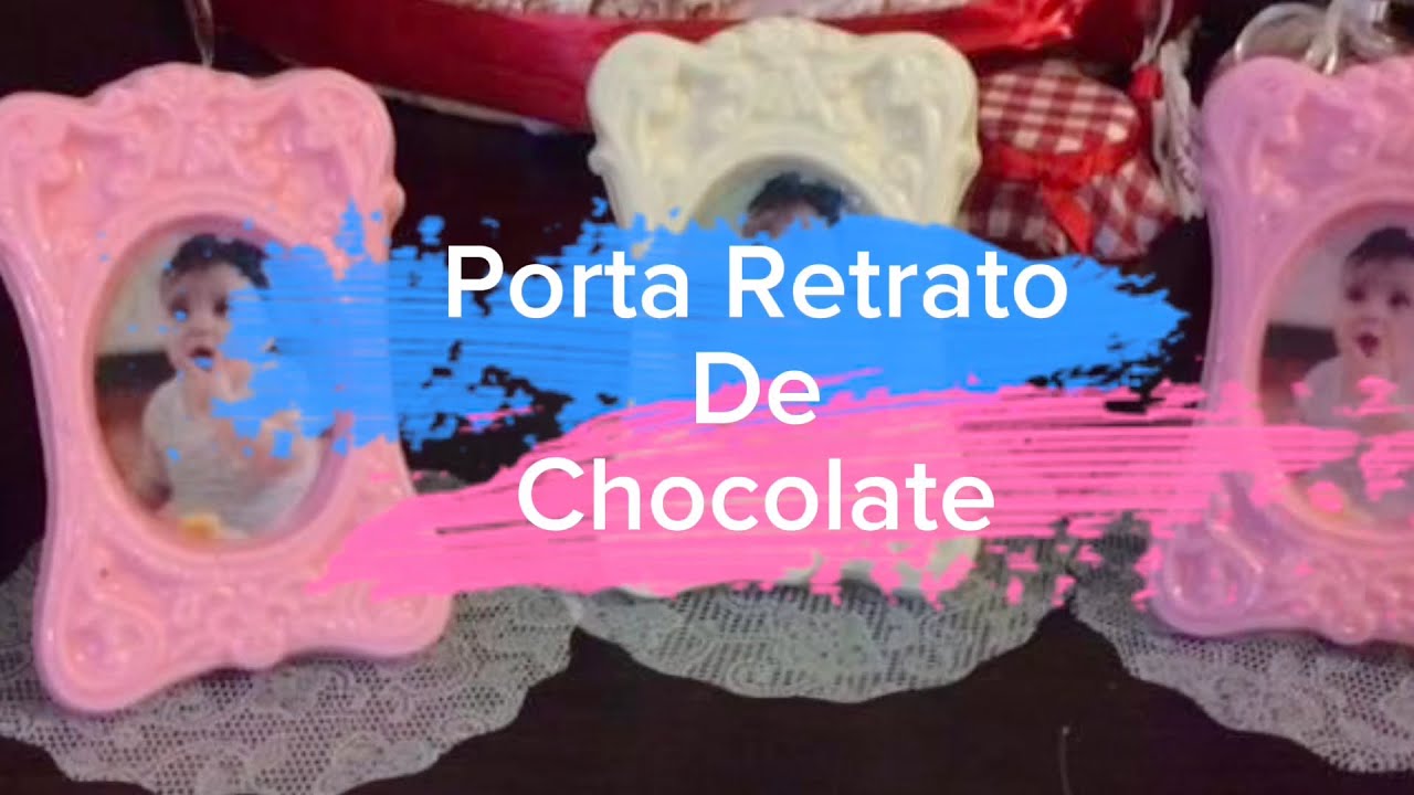 Porta Retrato de CHOCOTATE com foto no Papel Arroz - Passo a passo