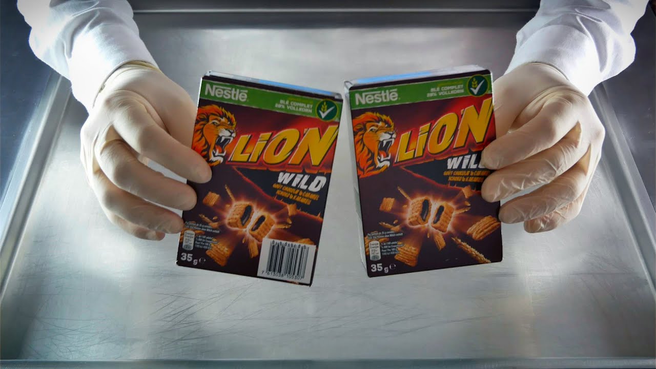 ASMR | NESTLE LION WILD CHOCOLATE CEREALS as Ice Cream Rolls | How to make it? 4K