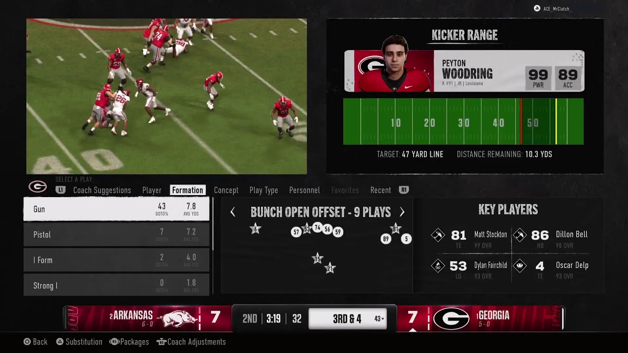 Georgia Bulldogs 🆚 Arkansas Razorbacks [Dynasty]