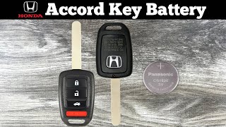 How To Replace Honda Accord Key Fob Battery 2013  2017 Change Replacement Remote Fob Key Batteries