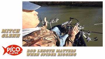 Rod length matters when spider rigging for crappie featuring Mitch Glenn owner of Pico Lures