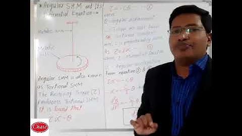 Lecture 18 OSCILLATIONS : Angular SHM and It