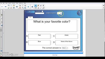 Quizzes in SmartNotebook