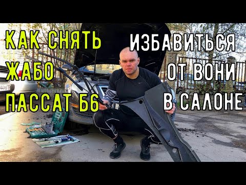 КАК СНЯТЬ ЖАБО ПАССАТ Б6 И ИЗБАВИТЬСЯ ОТ ВОНИ В САЛОНЕ?!