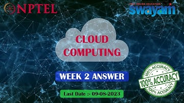 Cloud Computing || WEEK-2 assignment-2 Answers 2023||NPTEL||#nptel ||#cloudcomputing||#Solutionworld