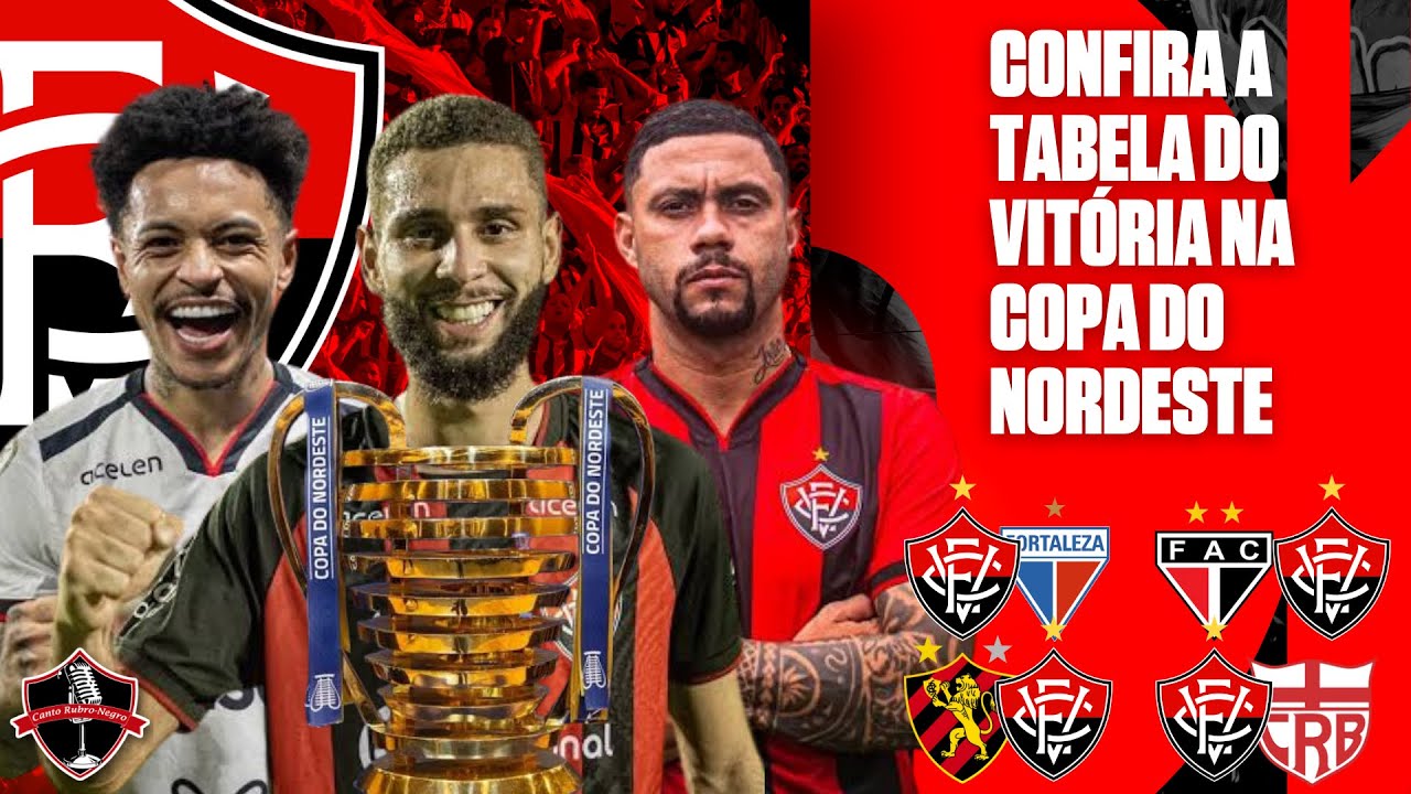 🚨 CONFIRA A TABELA DO VITÓRIA NA COPA DO NORDESTE E TODOS OS DETALHES ...