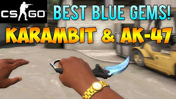 CS GO Skins - Best Case Hardened Blue Gem Patterns! Most Blue AK-47 & Karambits!