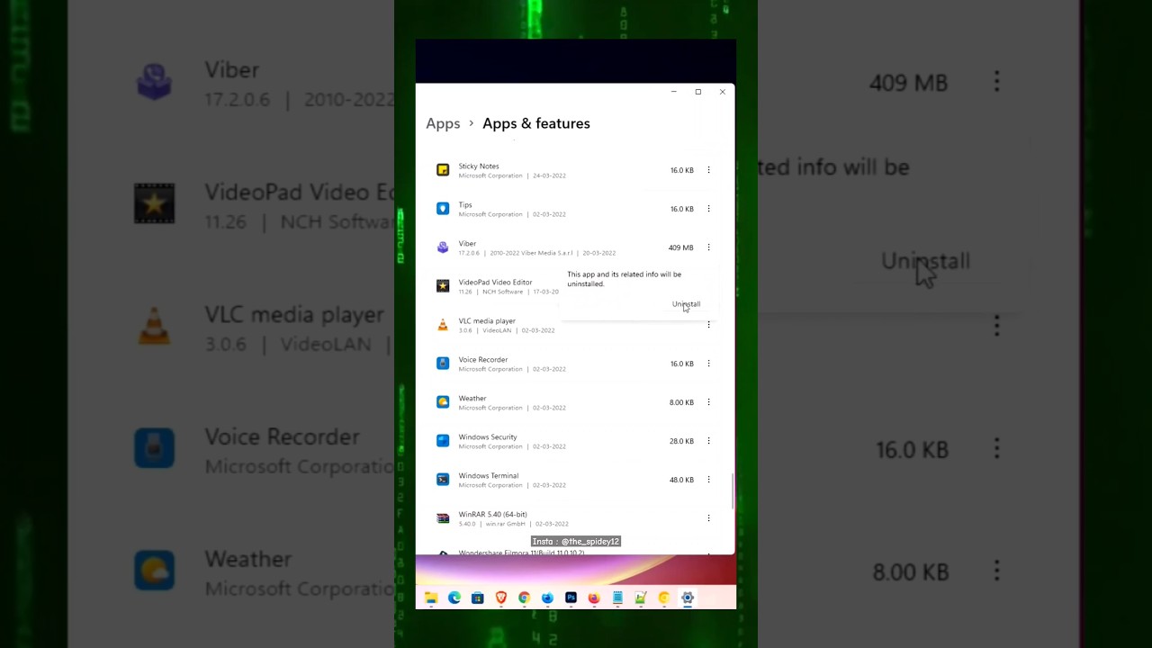 Uninstall Software like This  #shorts #pc #pcs #ytshorts #yt  #windows #gaming #tech #tips #tricks