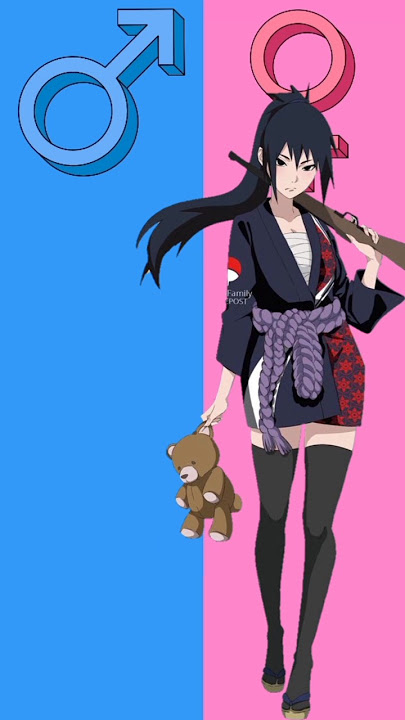 sasuke male and female 😍 version 😚 #anime #shorts #naruto #sasuke #female