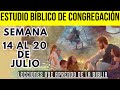 ESTUDIO DEL LIBRO de congregacion de esta semana respuestas / Semana del 14 al 20 de julio de 2025