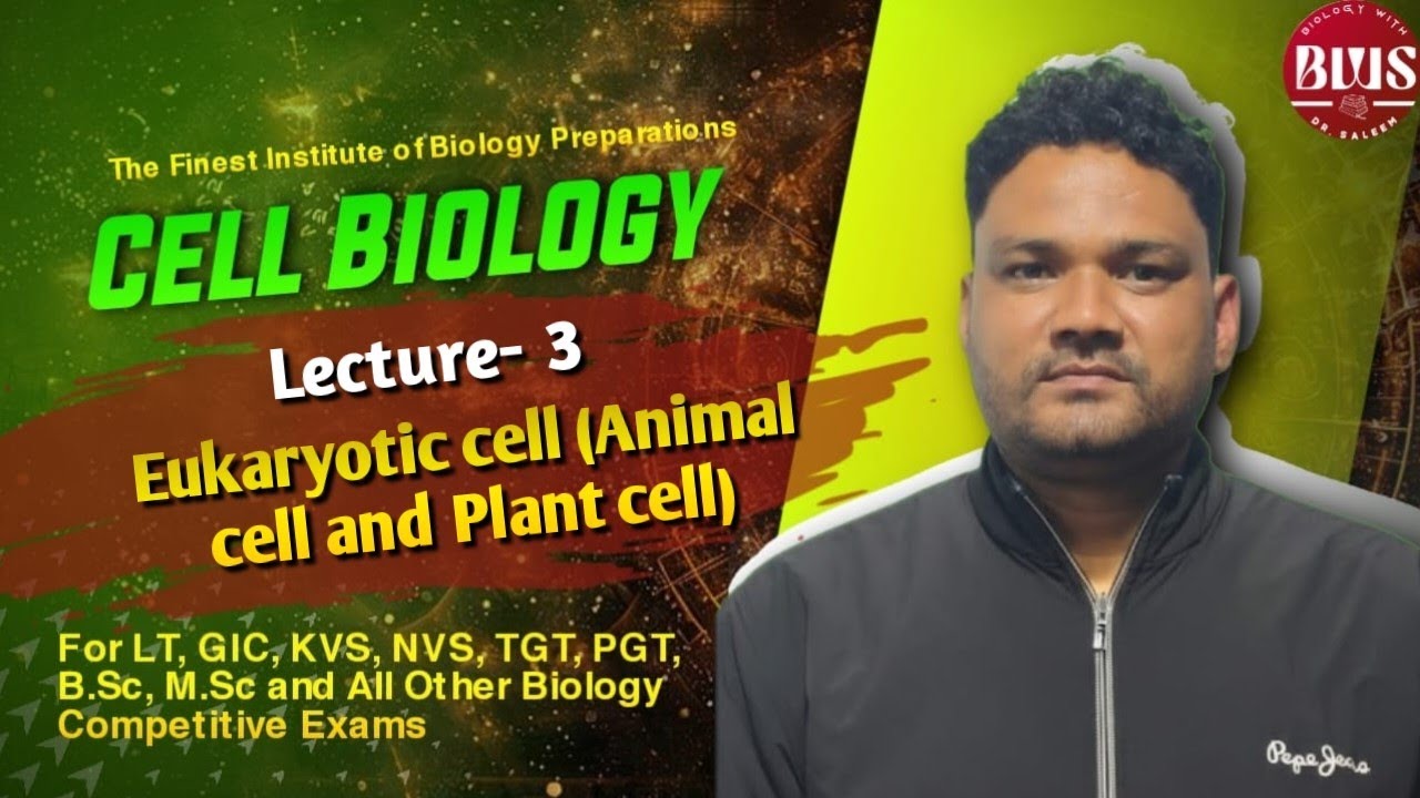 Cell biology | L-3 | Eukaryotic cell ( Animal cell and Plant cell | Useful for TGT, PGT, GIC , NEET