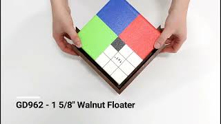 Canvas Floater Frames - Corner Samples