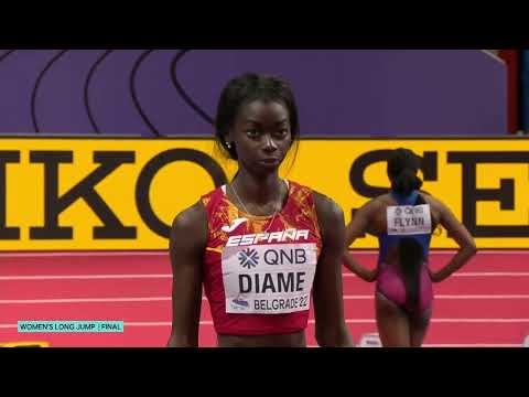 Fatima Diame (Spain) Long Jump - World Indoor Championships 2022