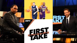 First Take | Stephen A  Laughing after Max comparing Luka Doncic to LeBron James