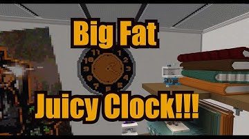 Working analogue clock in Minecraft.