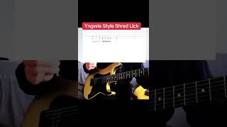Yngwie Style Shred Guitar Lick (Neoclassical descending run)
