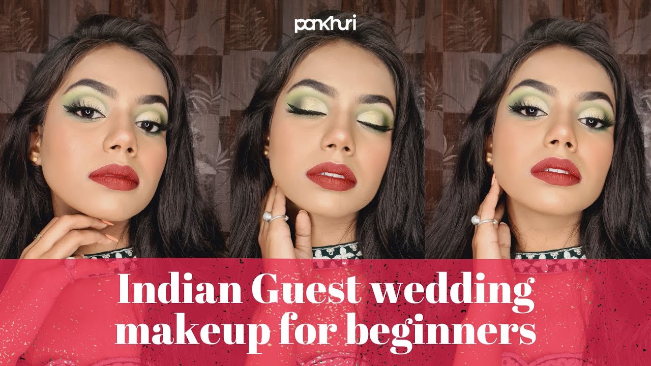 Indian Guest wedding makeup for beginners | Easy and simple with flawless base | ASK PANKHURI
