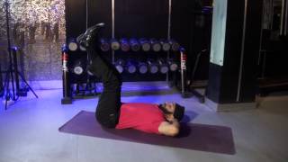 ABDOMINALS (OBLIQUES) -  Straight Legs Cross Crunches