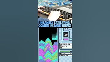 Insanely Satisfying Combo in Sand Tetris #shorts #tetris