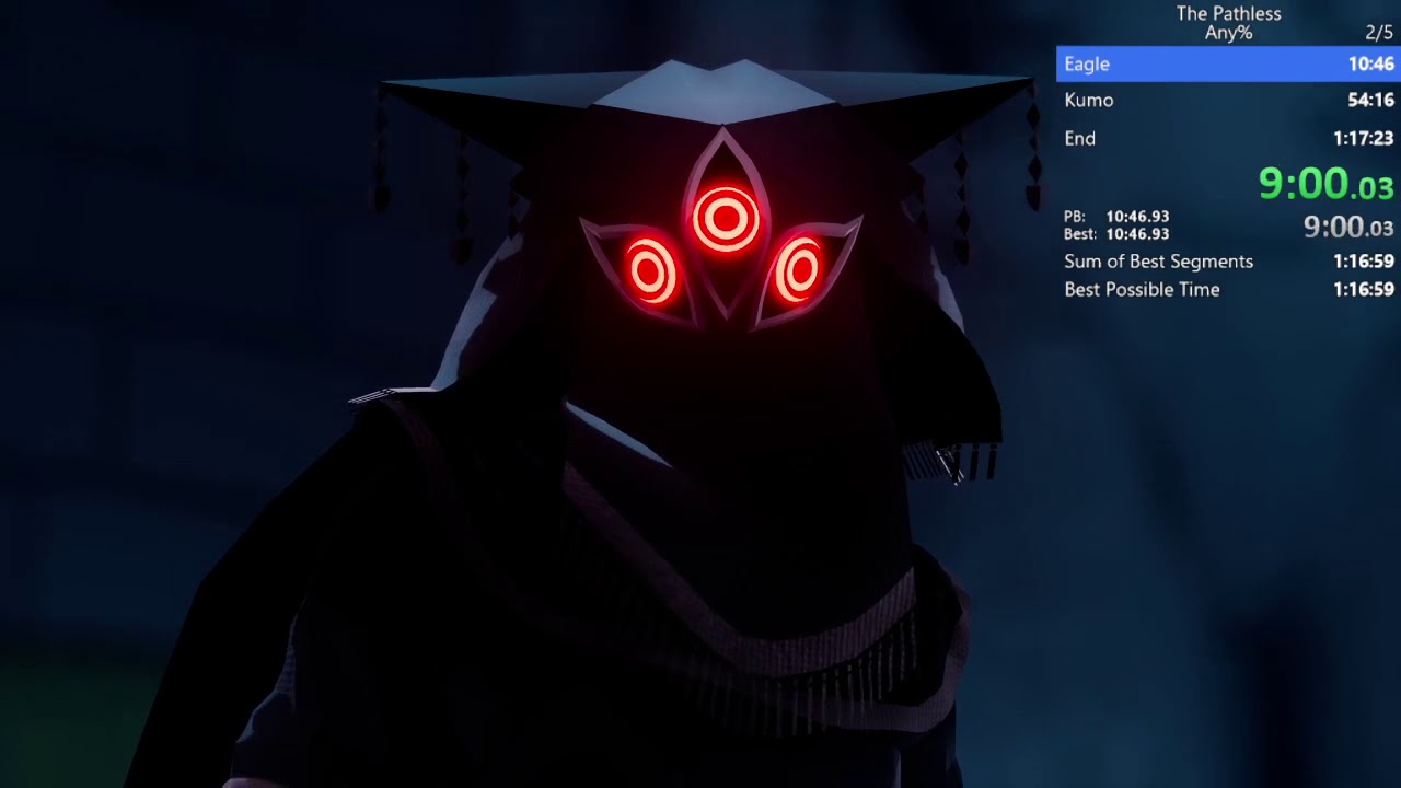 The Pathless Any% Speedrun in 1h14min21s