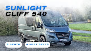 3 Berth Compact Campervan - 2021 Sunlight Cliff 540 Walkaround 