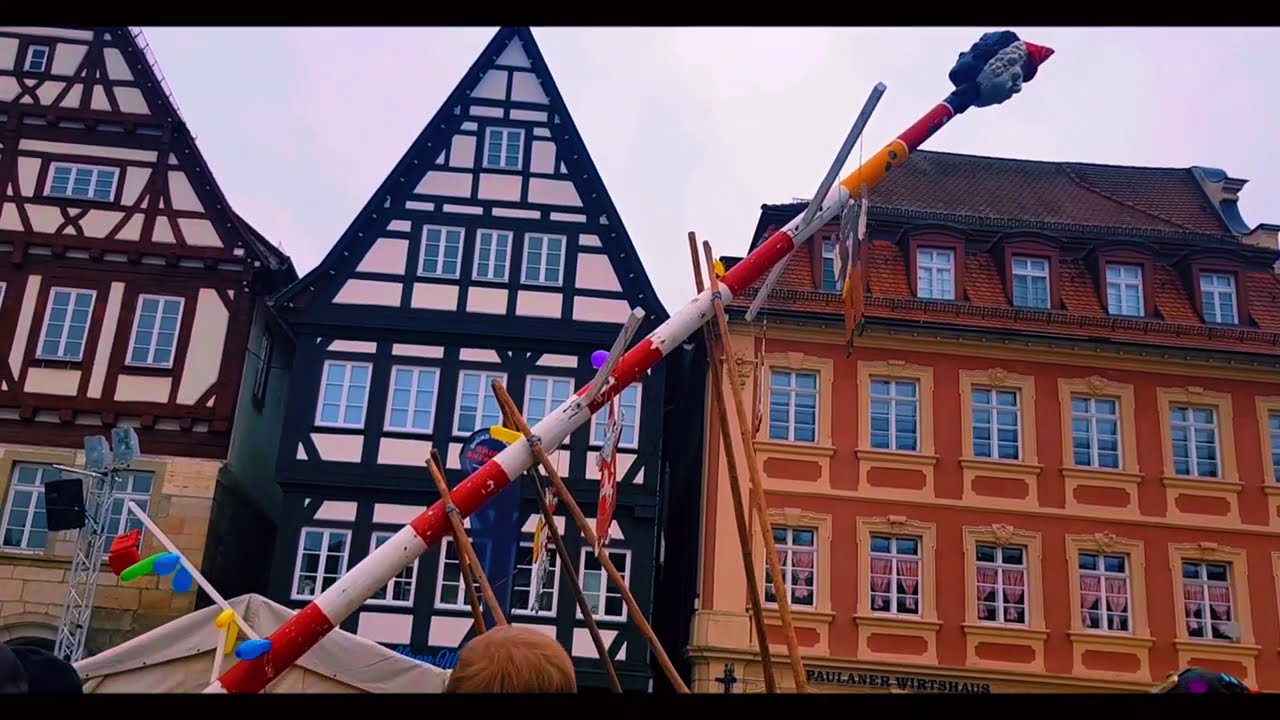 39. Internationales Guggenmusikfestival - Narrenbaum - Schwäbisch Gmünd 03.02.2024 #guggenmusik