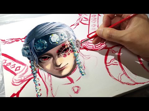 鬼滅の刃 猗窩座 リアルイラストあかざ 描いてみた 映画化記念きめつのやいばイラスト アリチャンネル Note 鬼滅の刃 猗窩座 リアルイラストあかざ 描いてみた 映画化記念きめつのやいばイラスト アリチャンネル Note