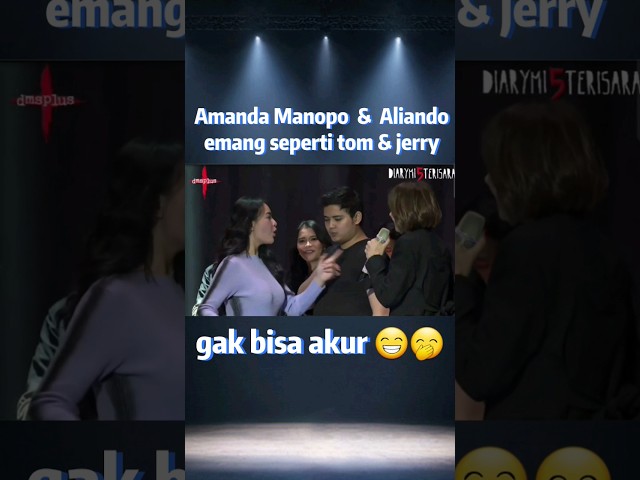 AMANDA MANOPO u0026 ALIANDO EMANG SEPERTI TOM u0026 JERRY GAK BISA AKUR 😁🤭 #amandamanopo #aliandosyarif class=