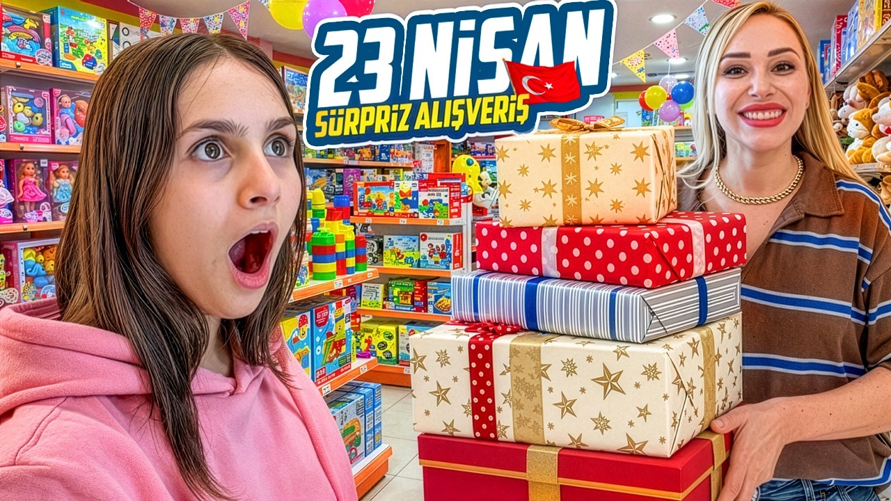 LİNA'YA VE TAKİPCİLERİME SÜRPRİZ 23 NİSAN ALIŞVERİŞİ !!