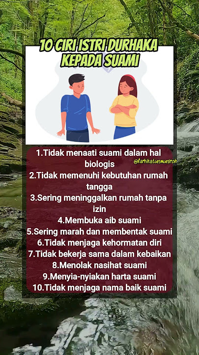 10 ciri istri durhaka kepada suami #edukasi #motivasi #reminder #quotes #shortvideo