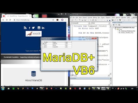 Cara Membuat Koneksi Database MariaDB ke Visual Basic 6