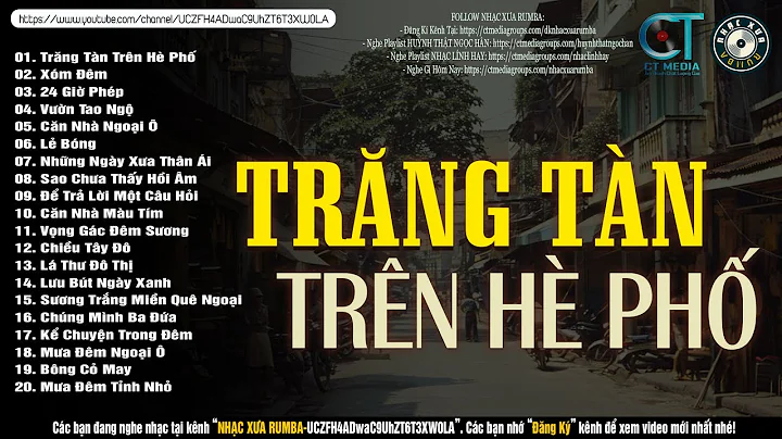 Nhạc Xưa Rumba HAY HIẾM CÓ VÔ CÙNG | TRĂNG TÀN TRÊN HÈ PHỐ - Lk Nhạc Lính Xưa 1975 BẤT HỦ MỘT THỜI