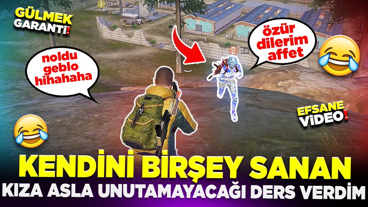 KENDİNİ BİRŞEY SANAN KIZA 😂 ASLA UNUTAMAYACAĞI DERS VERDİM 😅 | PUBG MOBILE