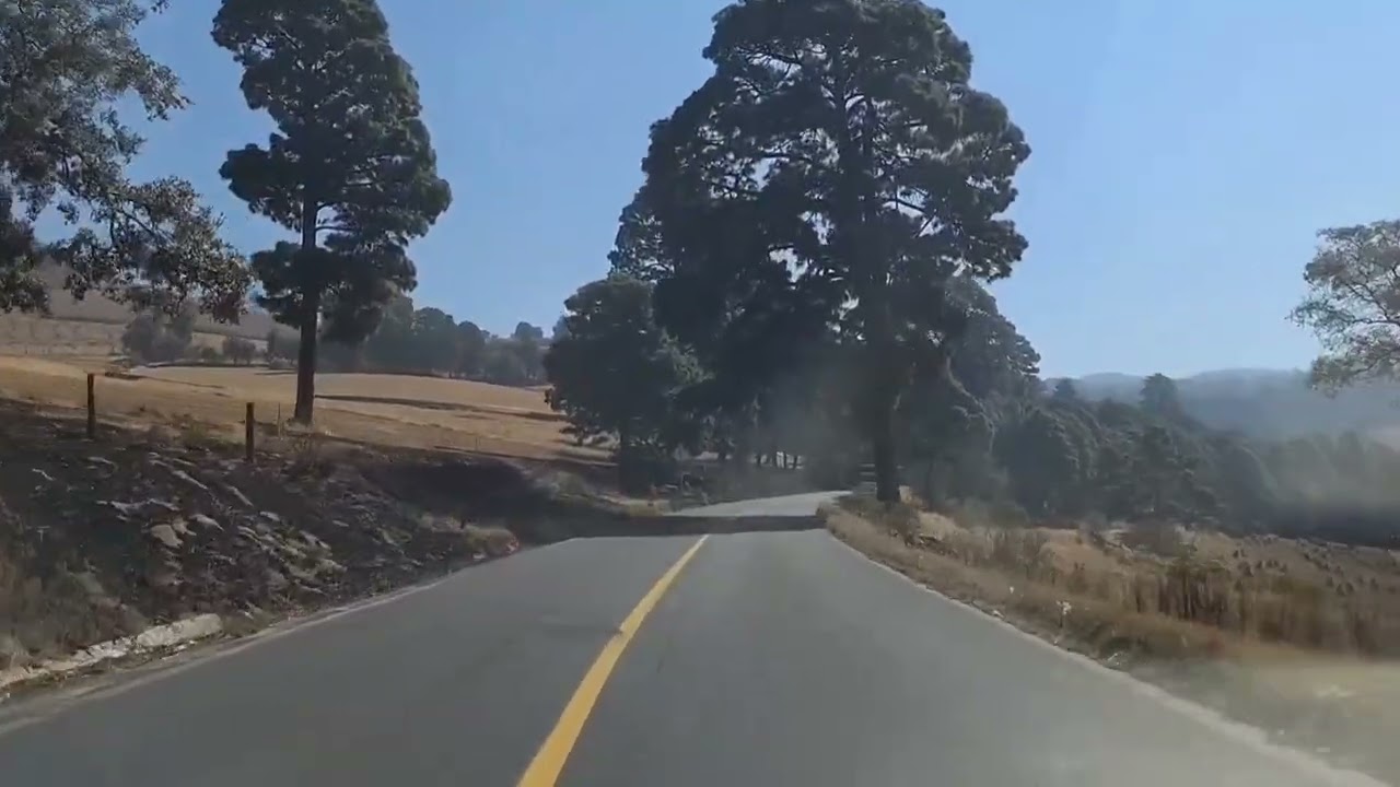 Carretera 190 Mexico - Puebla (Dirección Puebla). Tramo Llano Grande - Río Frío; Estado de México 