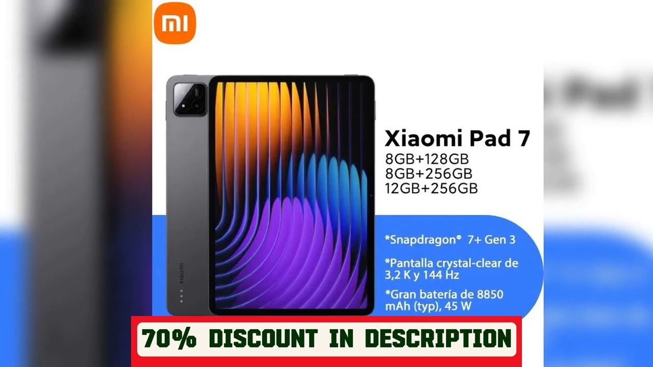 A must-have product! Global Version Xiaomi Pad 7 Snapdragon® 7+ Gen 3 Processor 3.2K 144Hz Display