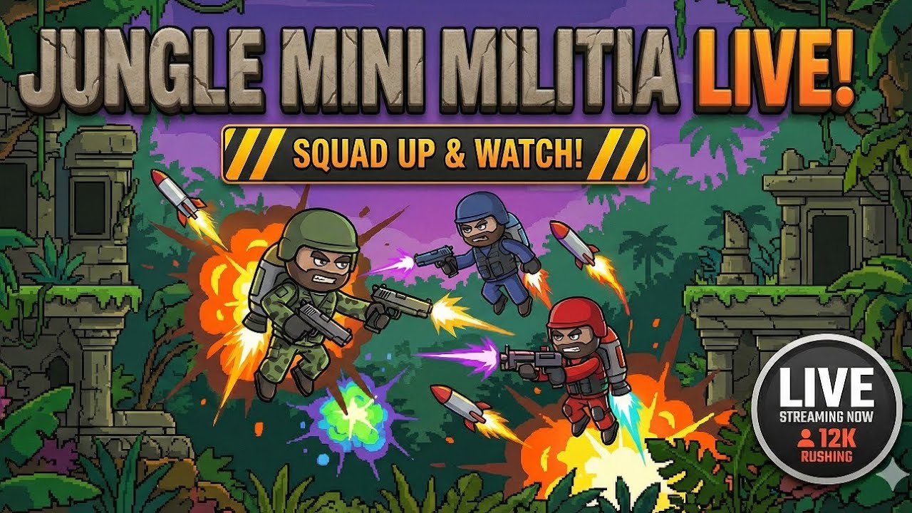 ​🔴 LIVE: Playing with SUBSCRIBERS! 🎮 Mini Militia Custom Rooms 