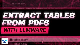 Extract Tables from PDFs