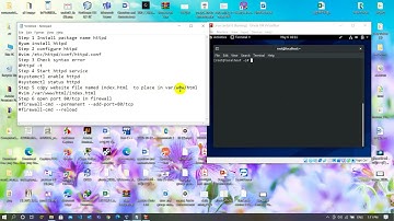 Install and configure web server centos 8