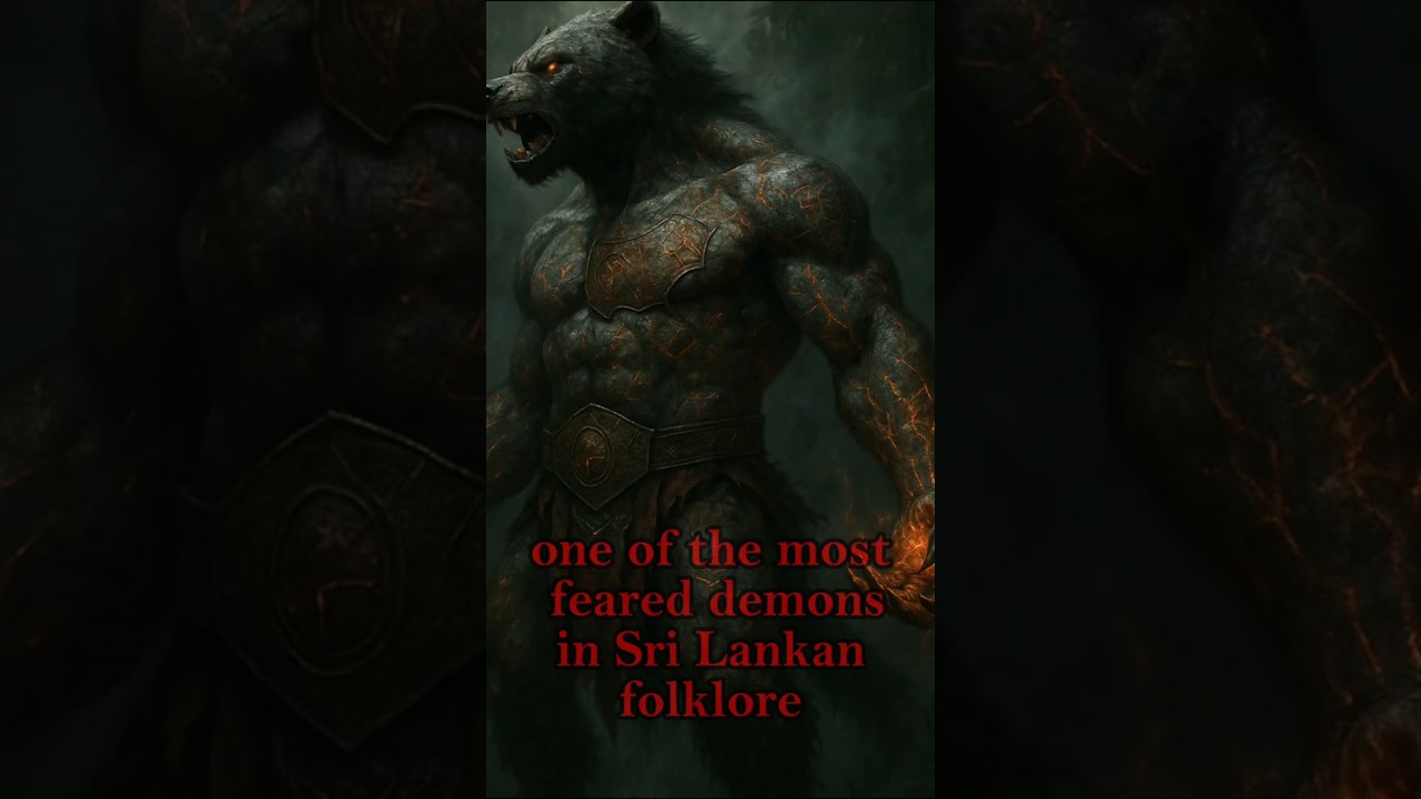 Mahasona: The Backward-Headed Demon of Sri Lanka 👹 