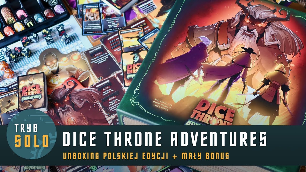 🇵🇱 Dice Throne Adventures zajrzyjmy do pudełka (unboxing) YouTube