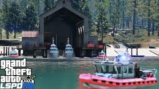 LSPDFR USCG Coastal Callouts | New Paleto Bay Coast Guard Boat Station | Speeding Boat Pursuit