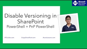 PowerShell SharePoint Online - Disable versioning in document library + PnP PowerShell