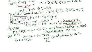 Calc III: Find local max, min and saddle point of a surface