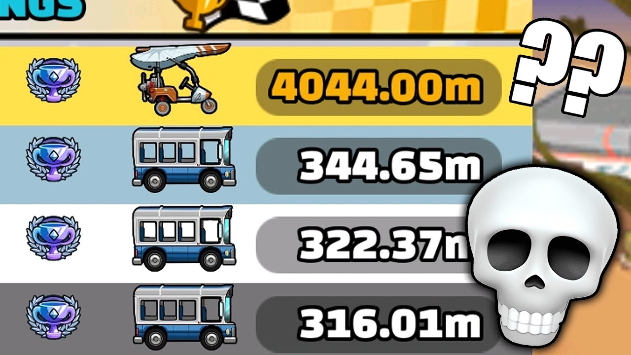 GLIDER is destroying BUS ?? LEAPS OF POWER EVENT - Hill Climb Racing 2 Walkthrough