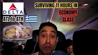 Delta Airlines: Worst Airlines to Fly Economy? (ATL to ATH) #deltaairlines #atlanta #greece #travel